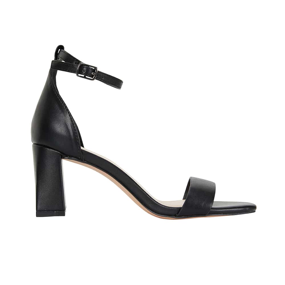 Ida Heel in Black Synthetic | Ravella | Shoe HQ