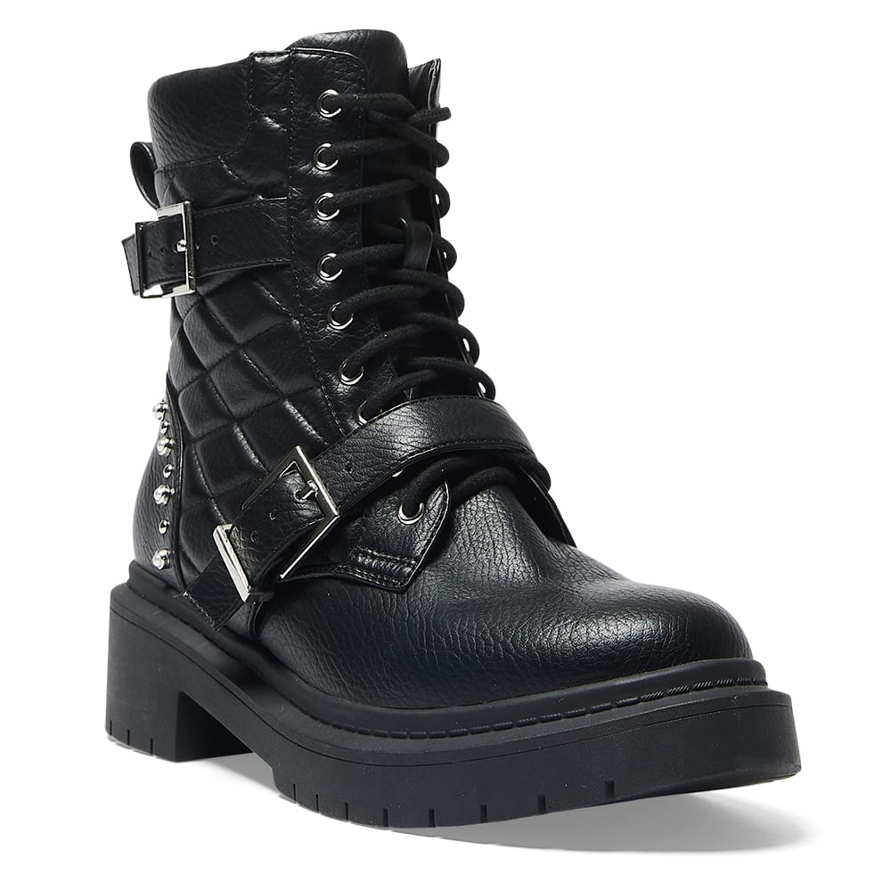 Kora Boot in Black Smooth