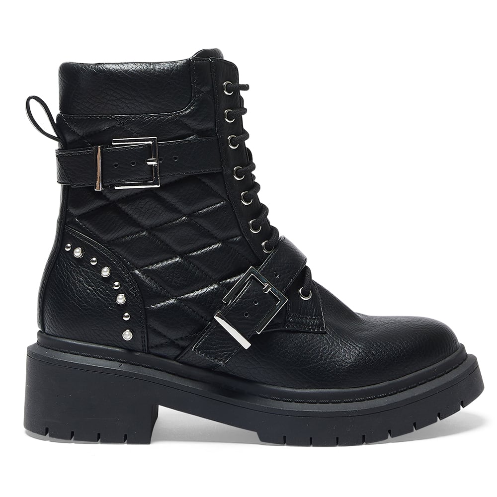 Kora Boot in Black Smooth