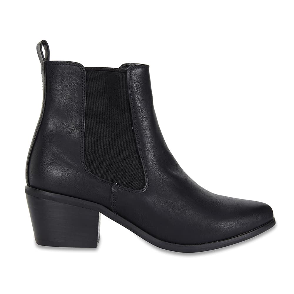 Lorna Boot in Black Smooth