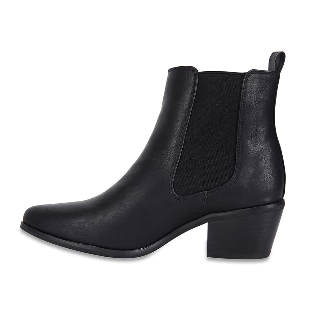 Lorna Boot in Black Smooth