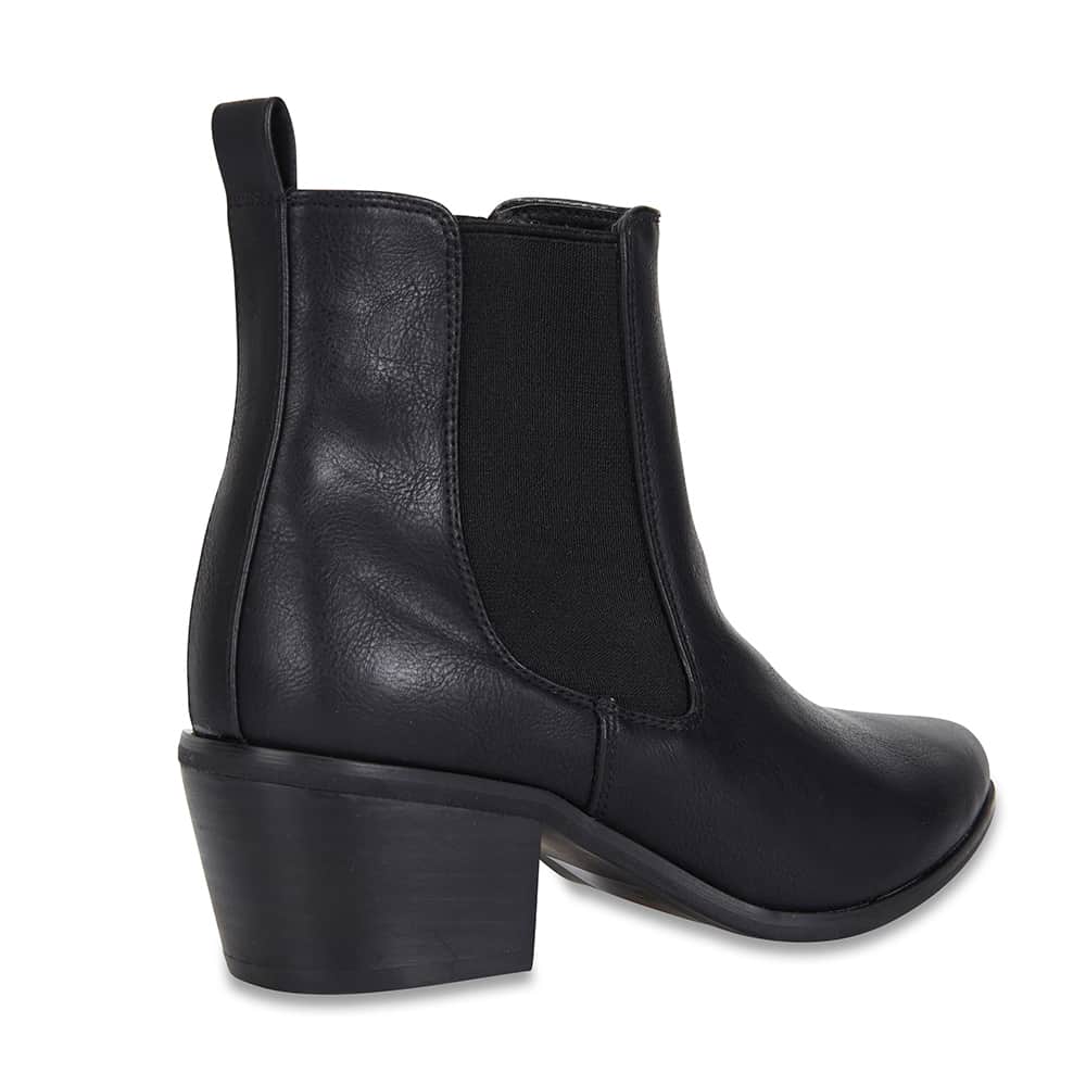 Lorna Boot in Black Smooth