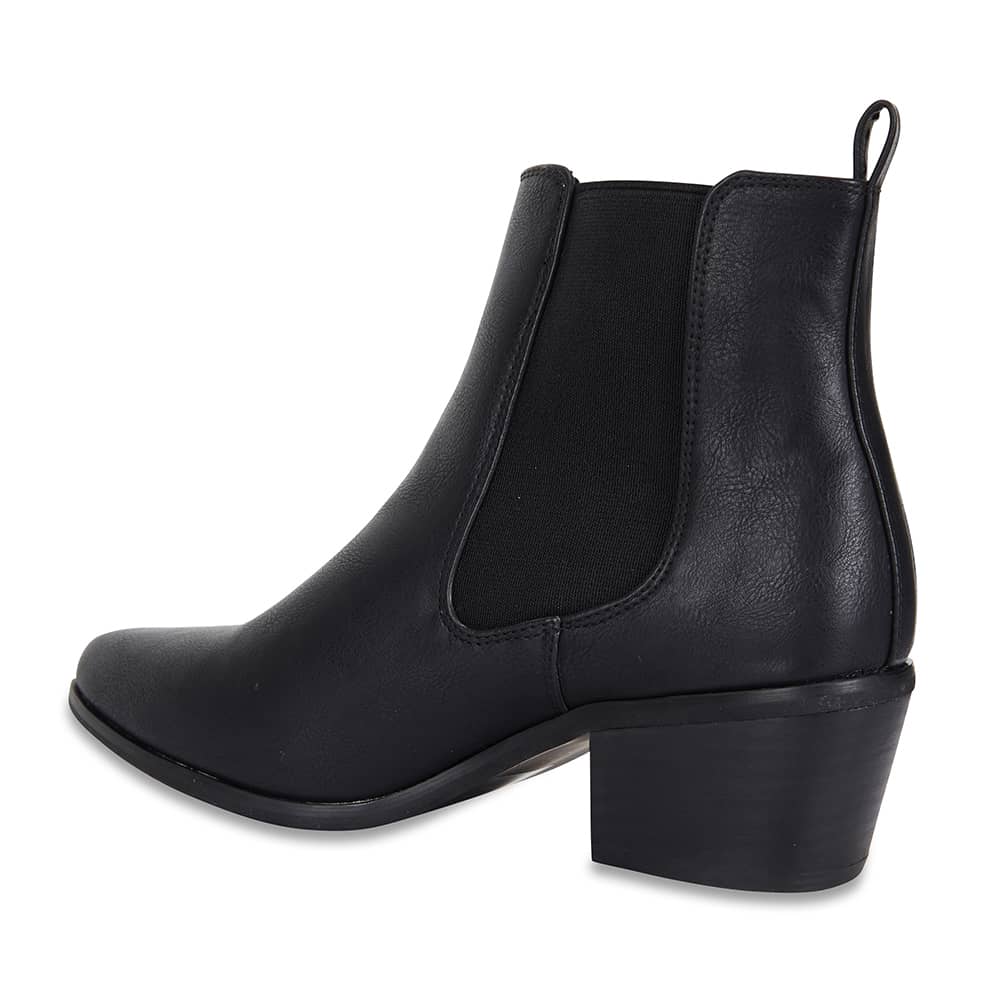 Lorna Boot in Black Smooth