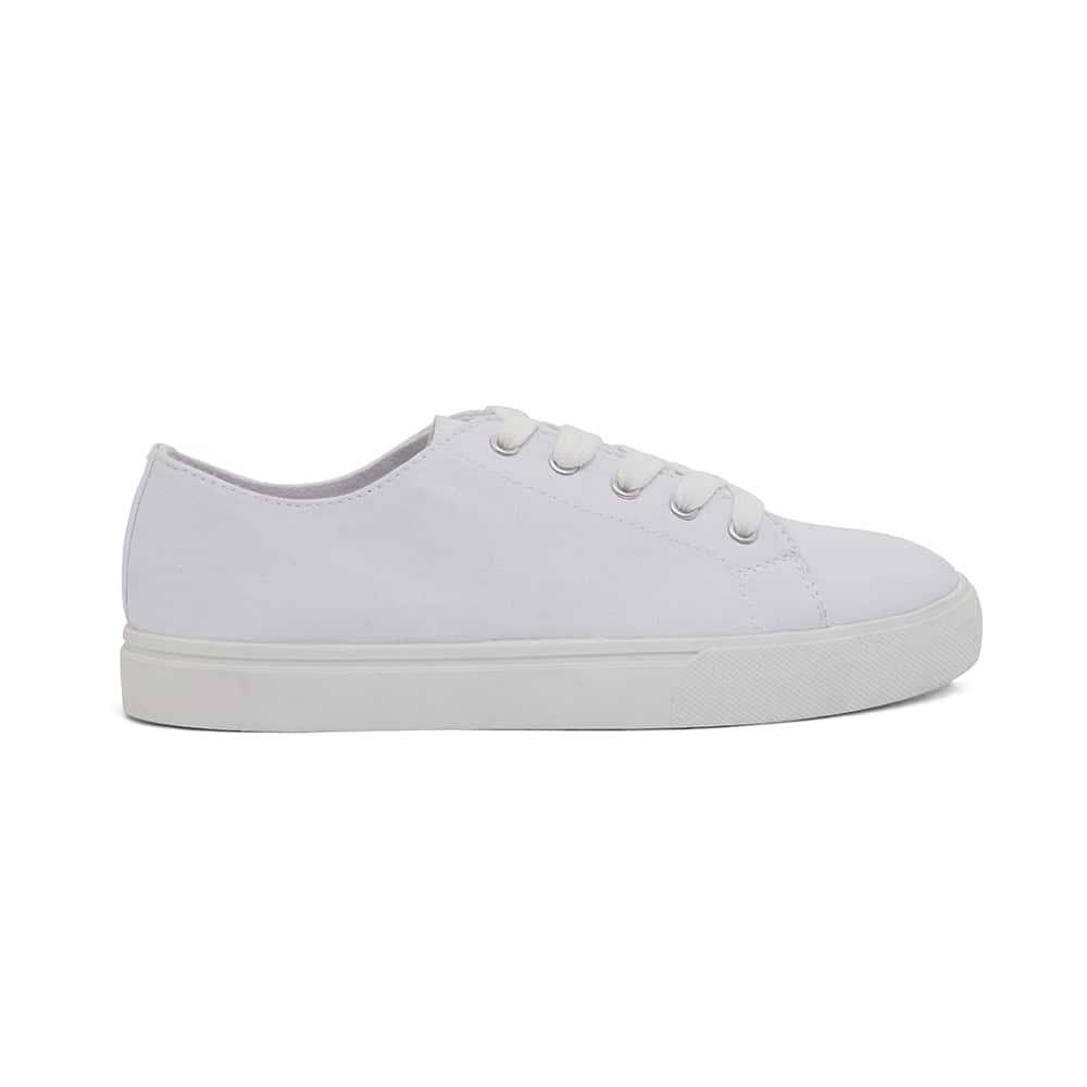 Rave Sneaker in White Canvas | Ravella | Shoe HQ