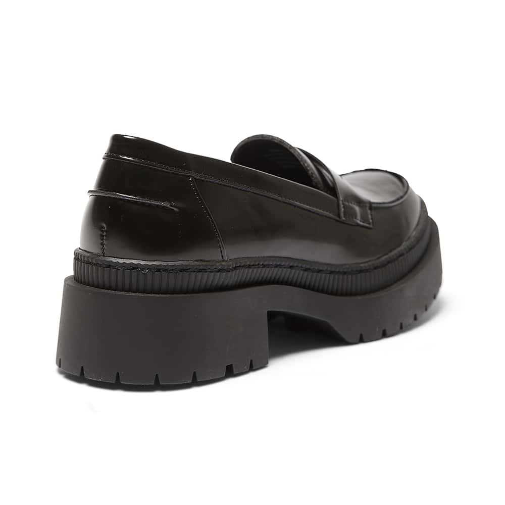 Sawyer Loafer in Black Hi Shine