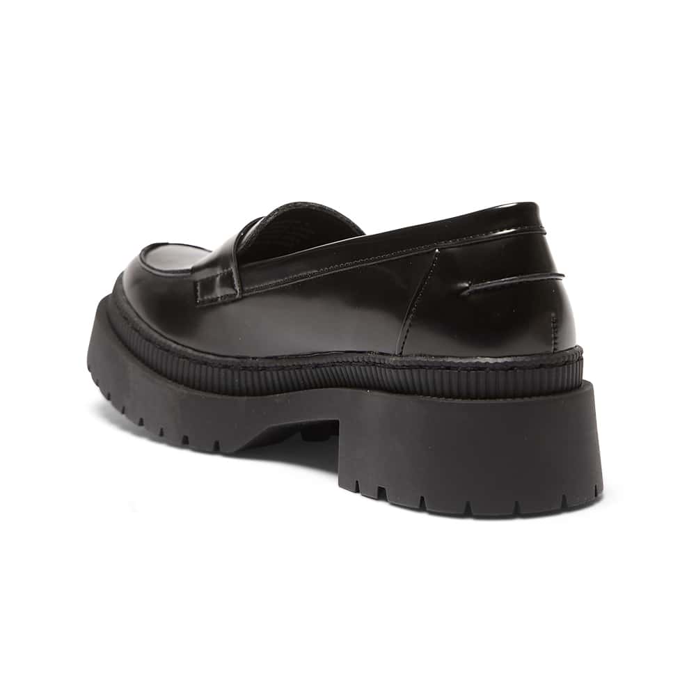 Sawyer Loafer in Black Hi Shine