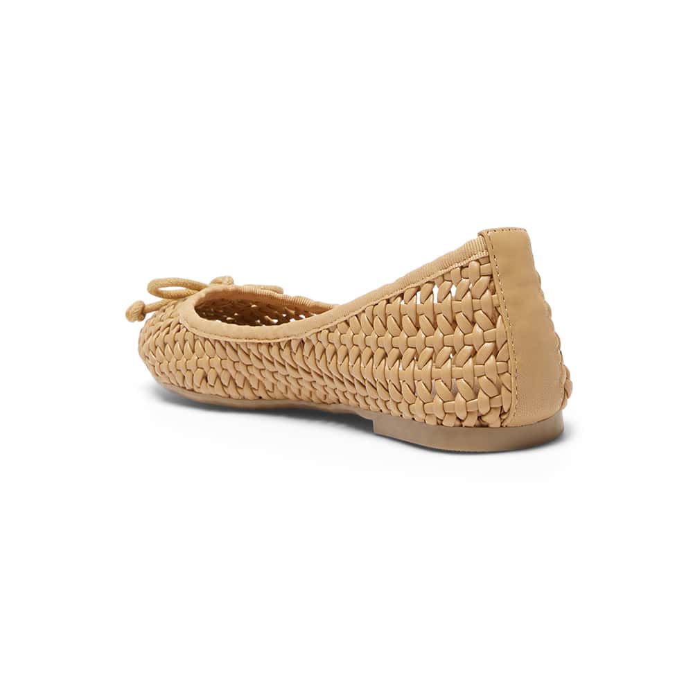 Sloane Flat in Caramel Weave