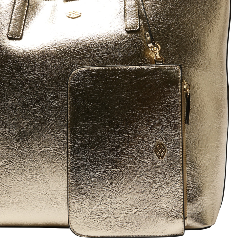 Sofia Handbag in Gold Metallic