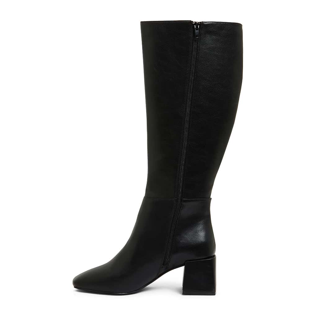 Tabby Boot in Black Smooth | Ravella | Shoe HQ