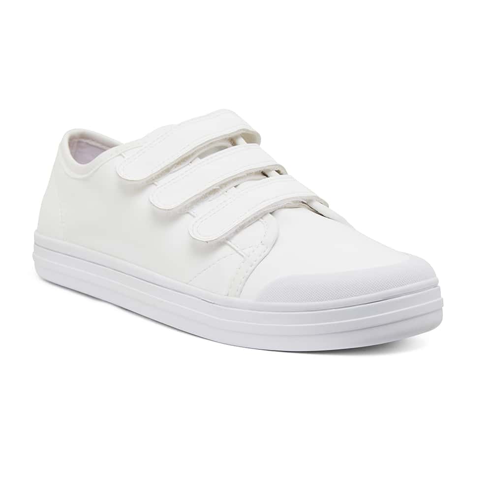 Veda Sneaker in White Smooth | Ravella | Shoe HQ