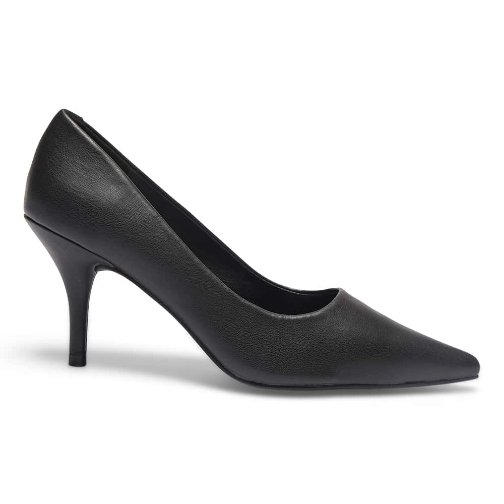 Wendy Heel in Black Smooth | Ravella | Shoe HQ