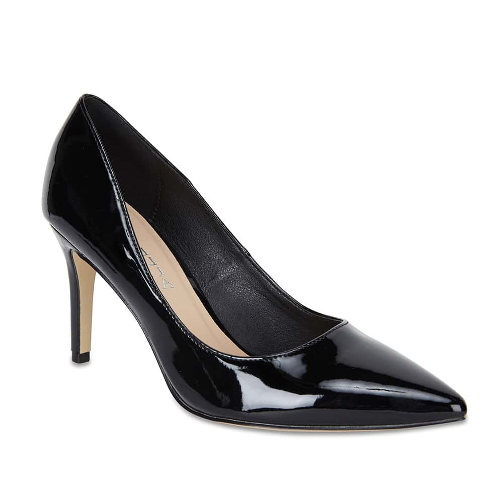 Wild Heel in Black Patent | Ravella | Shoe HQ
