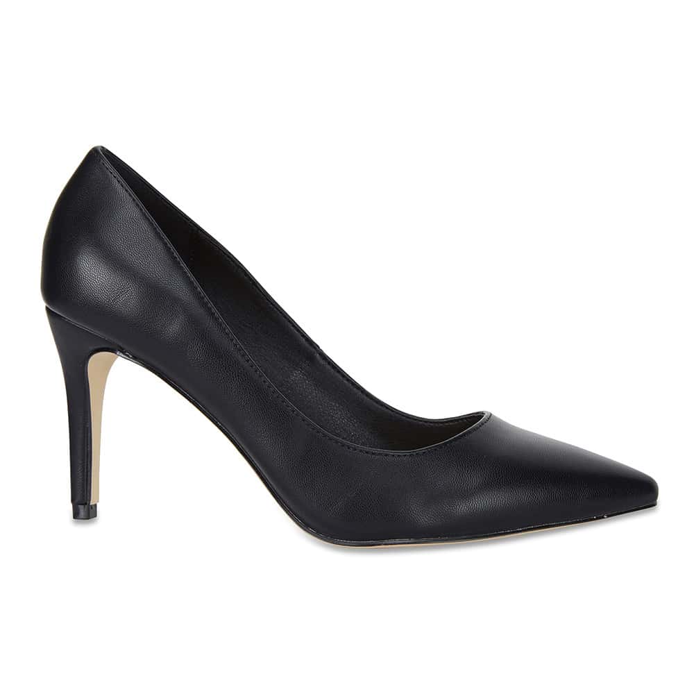 Wild Heel in Black Smooth