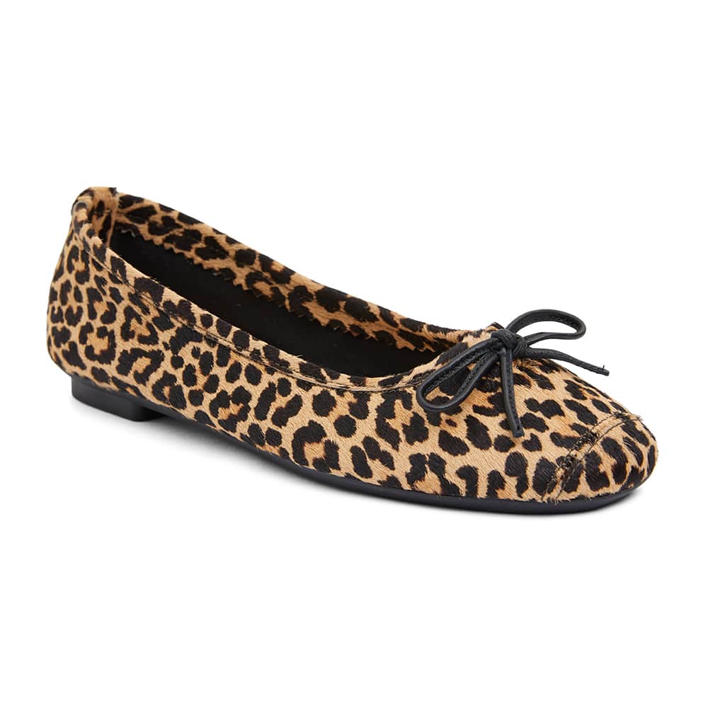 Alexa Ballet Flat in Animal Leather | Sandler | Shoe HQ