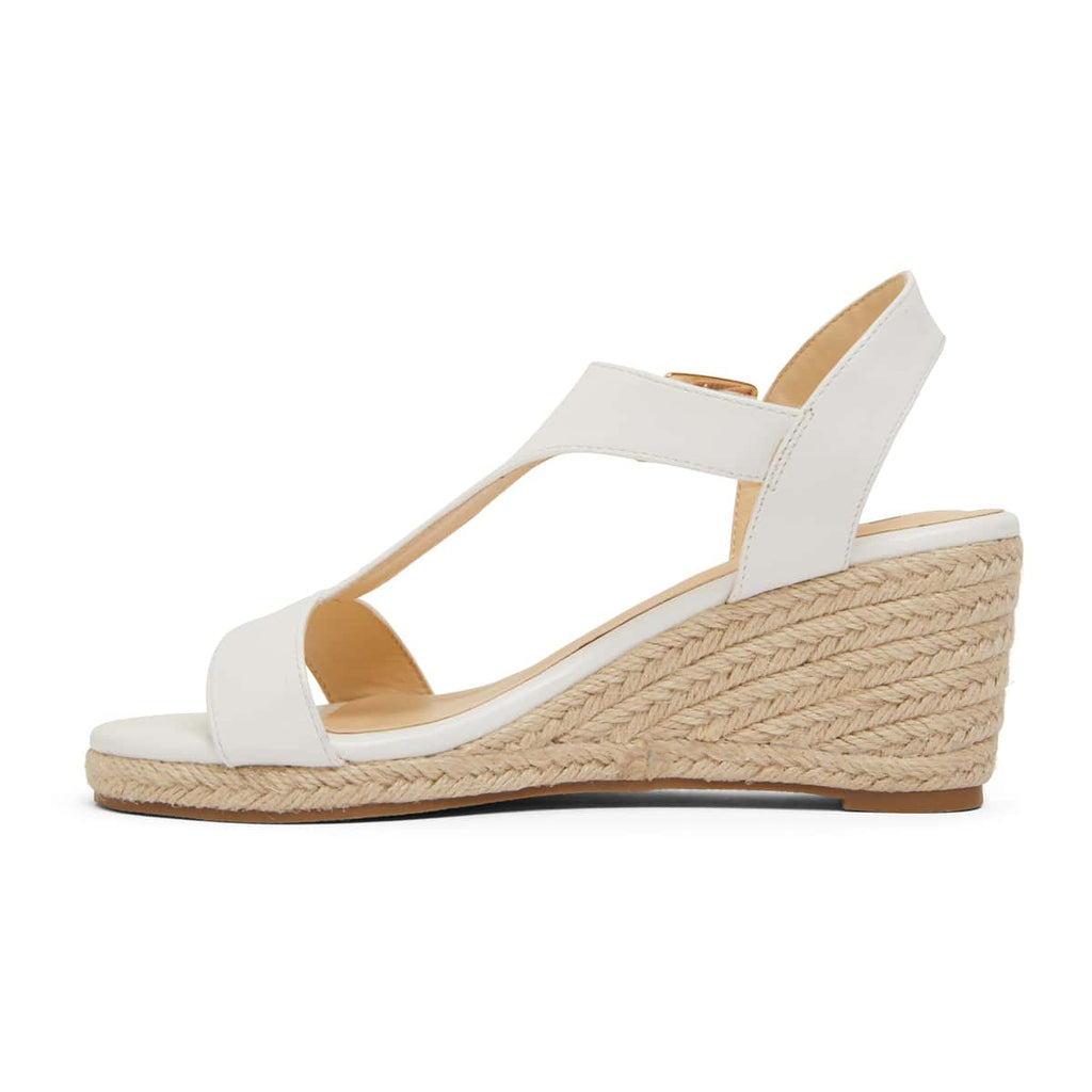 Anchor Espadrille in White Fabric | Sandler | Shoe HQ