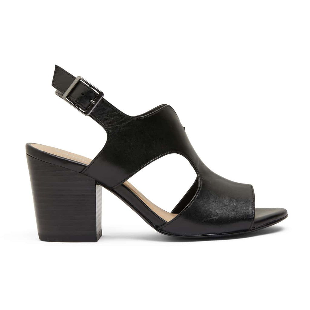 Blaze Heel in Black Leather | Sandler | Shoe HQ