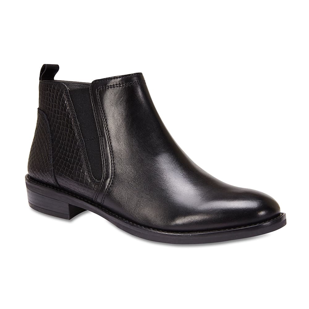 Conrad Ankle Boot in Black Leather | Sandler | Shoe HQ