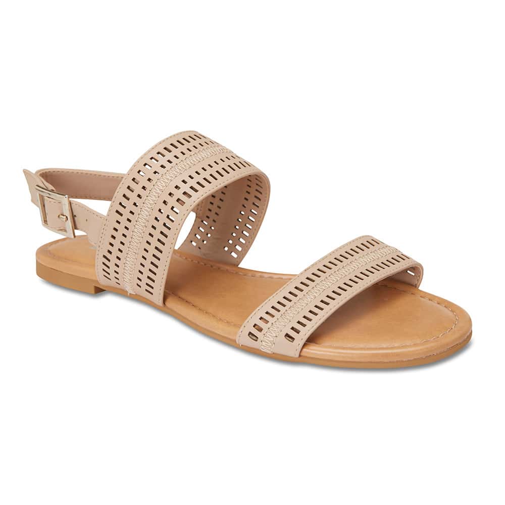 Dainty Sandal in Nude Leather