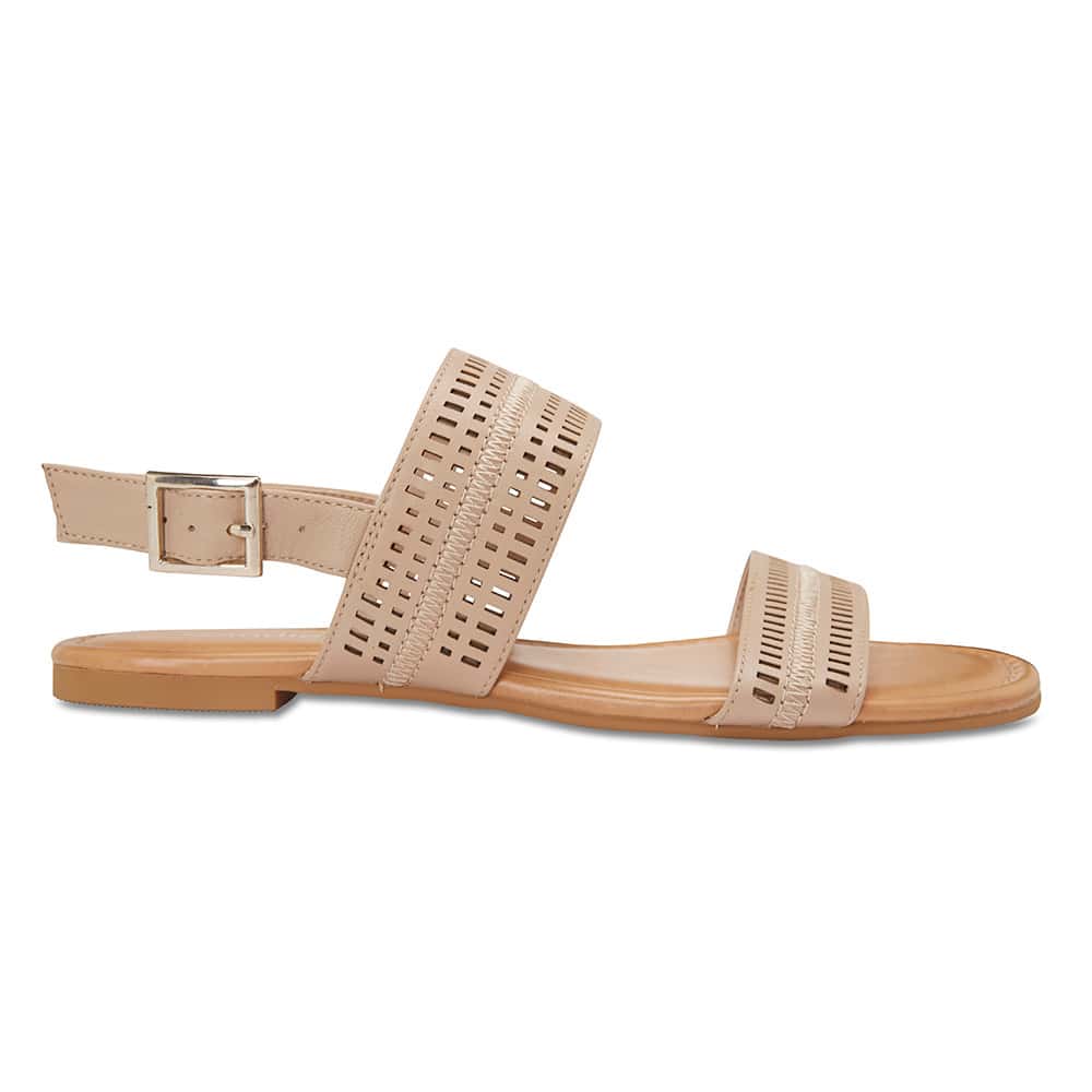 Dainty Sandal in Nude Leather