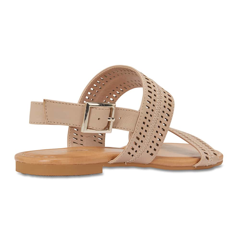 Dainty Sandal in Nude Leather