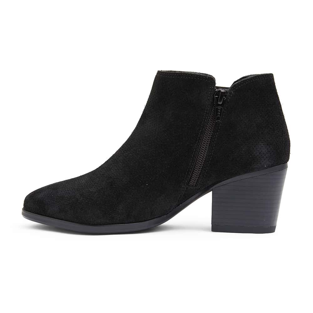 Dart Ankle Boot in Black Suede | Sandler | Shoe HQ