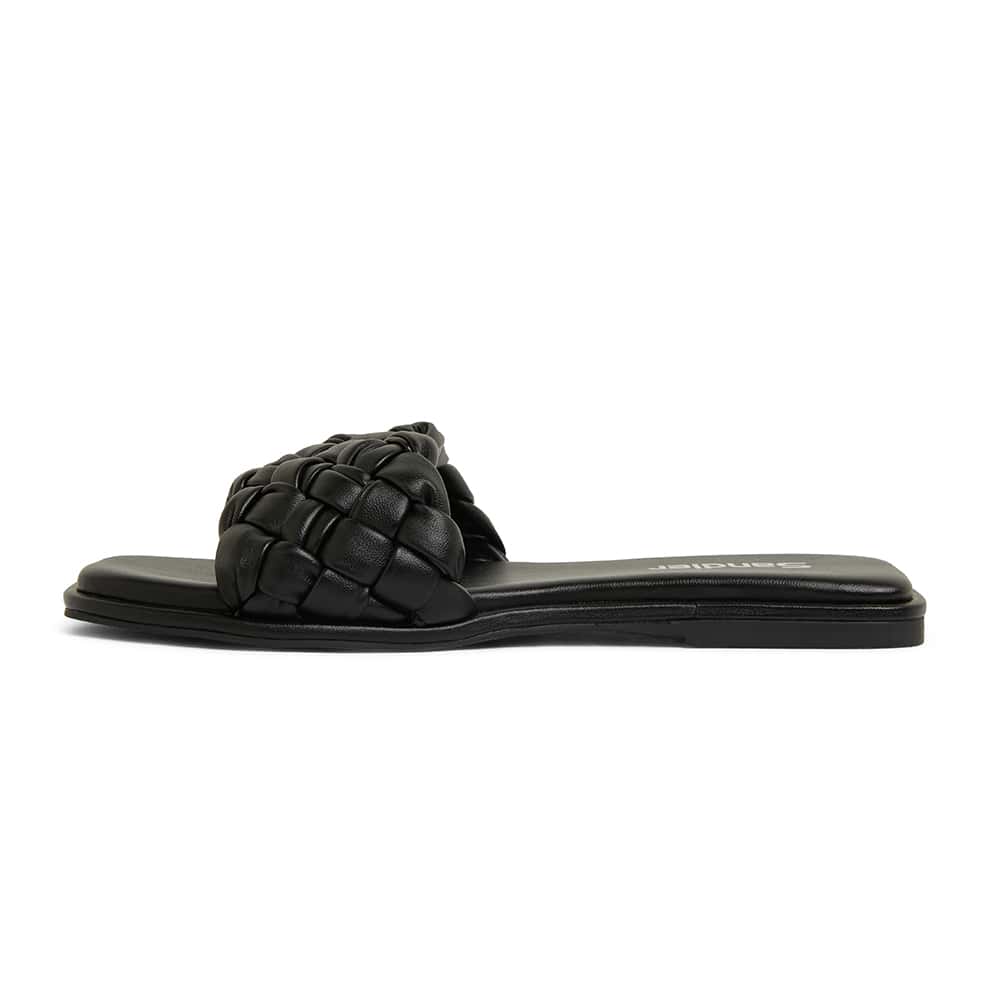 Emmy Slide in Black Smooth | Sandler | Shoe HQ