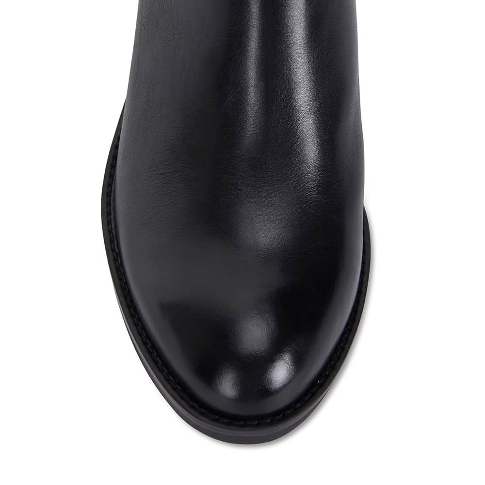 Faye Boot in Black Leather