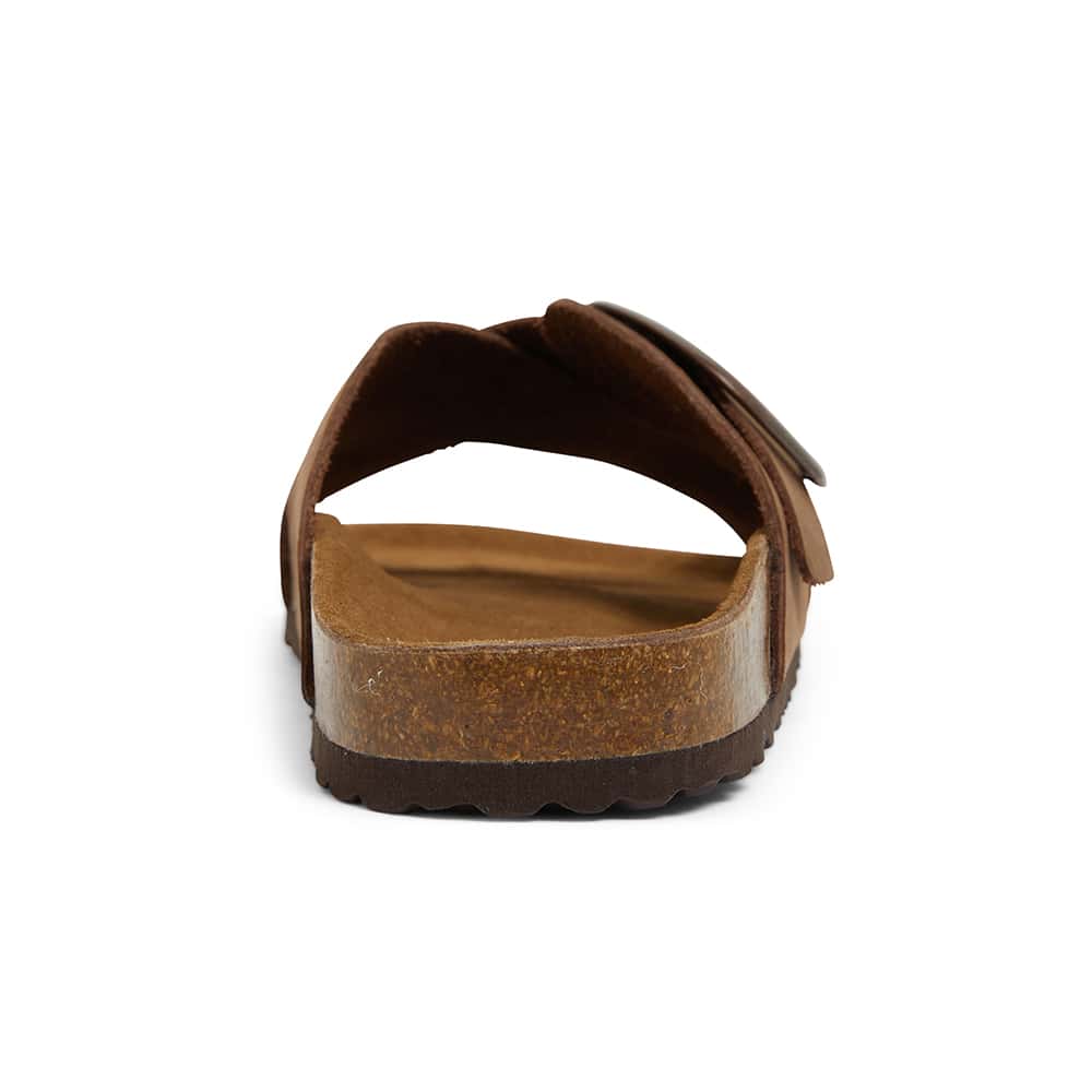 Fiji Slide in Brown Nubuck