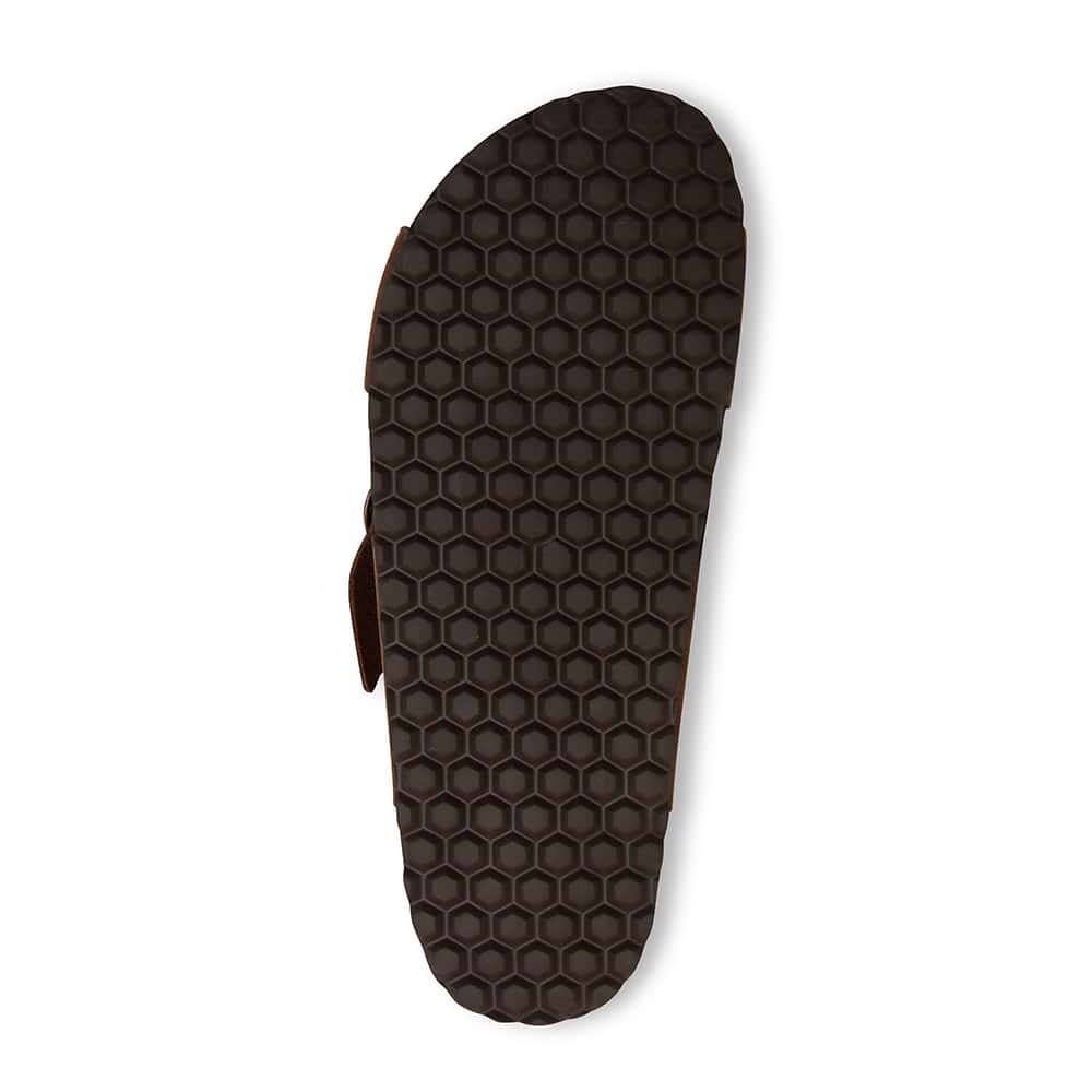 Fiji Slide in Brown Nubuck