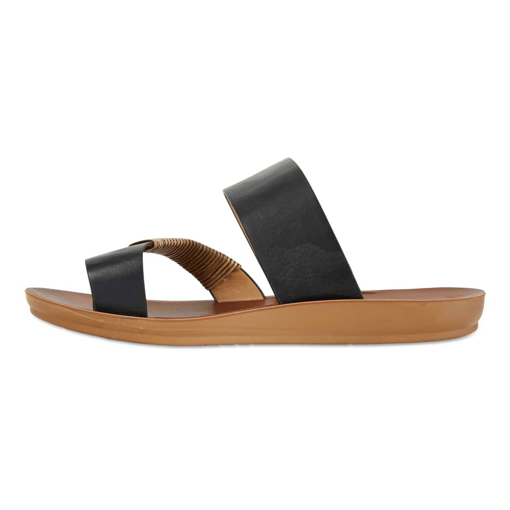 Gidget Sandal in Black Smooth | Sandler | Shoe HQ