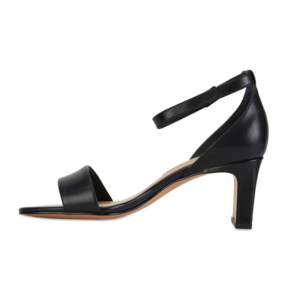 Harper Heel in Black Leather | Sandler | Shoe HQ