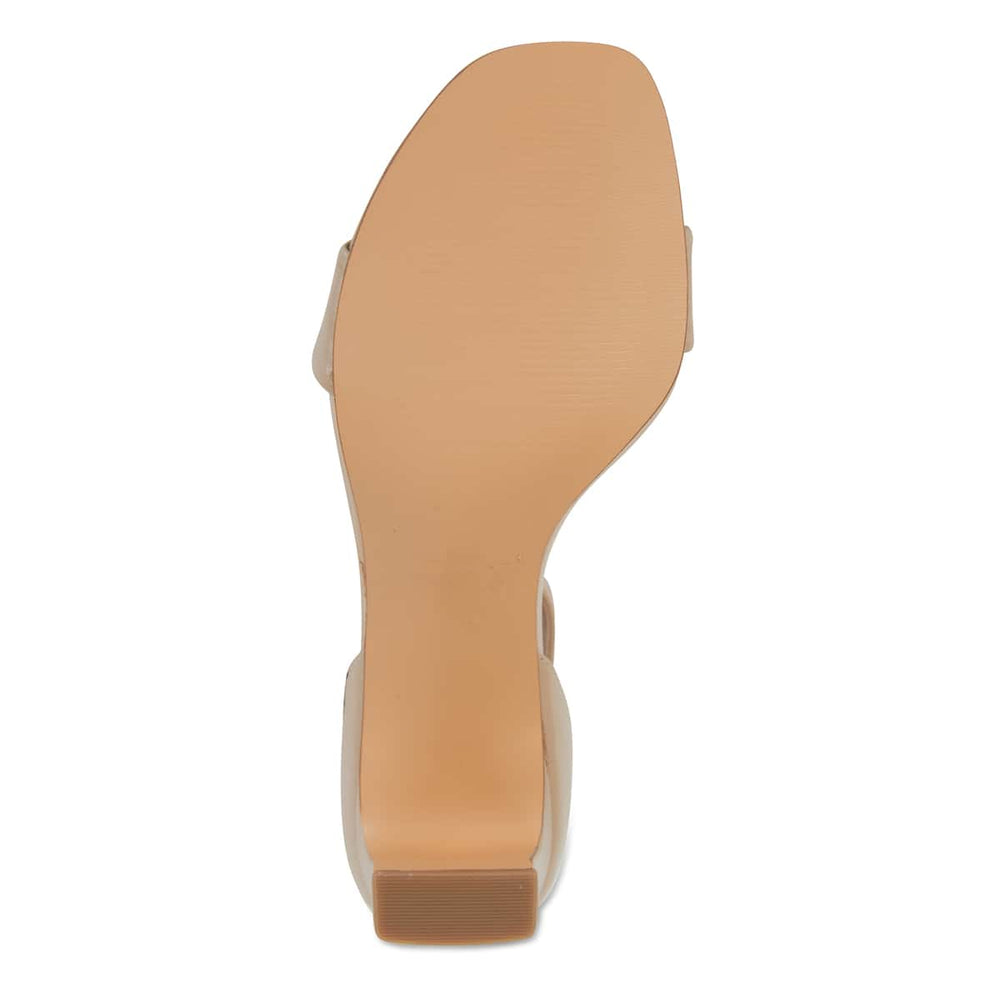 Harper Heel in Nude Leather