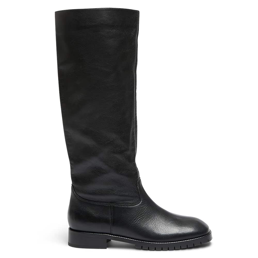 Hudson Boot in Black Leather