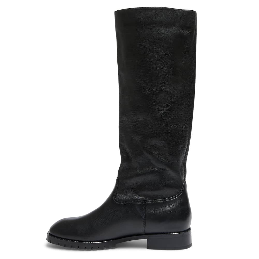 Hudson Boot in Black Leather