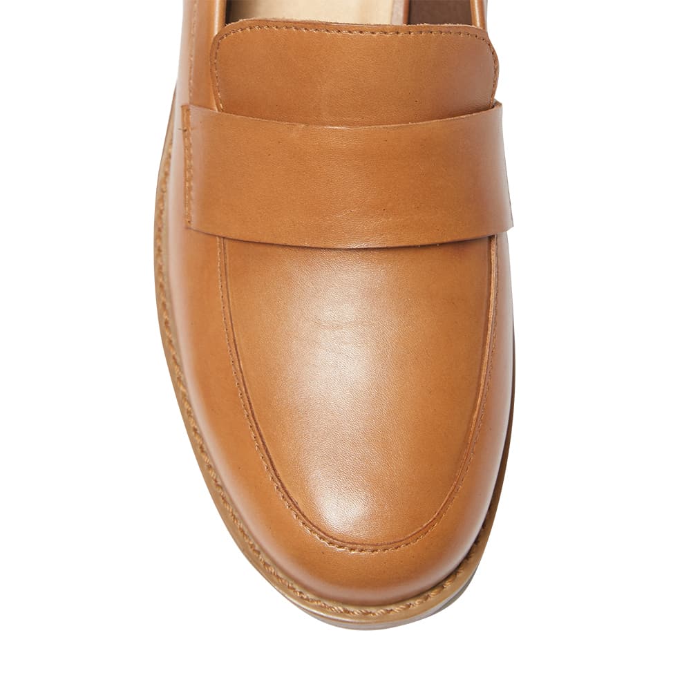 Infinity Loafer in Tan Leather