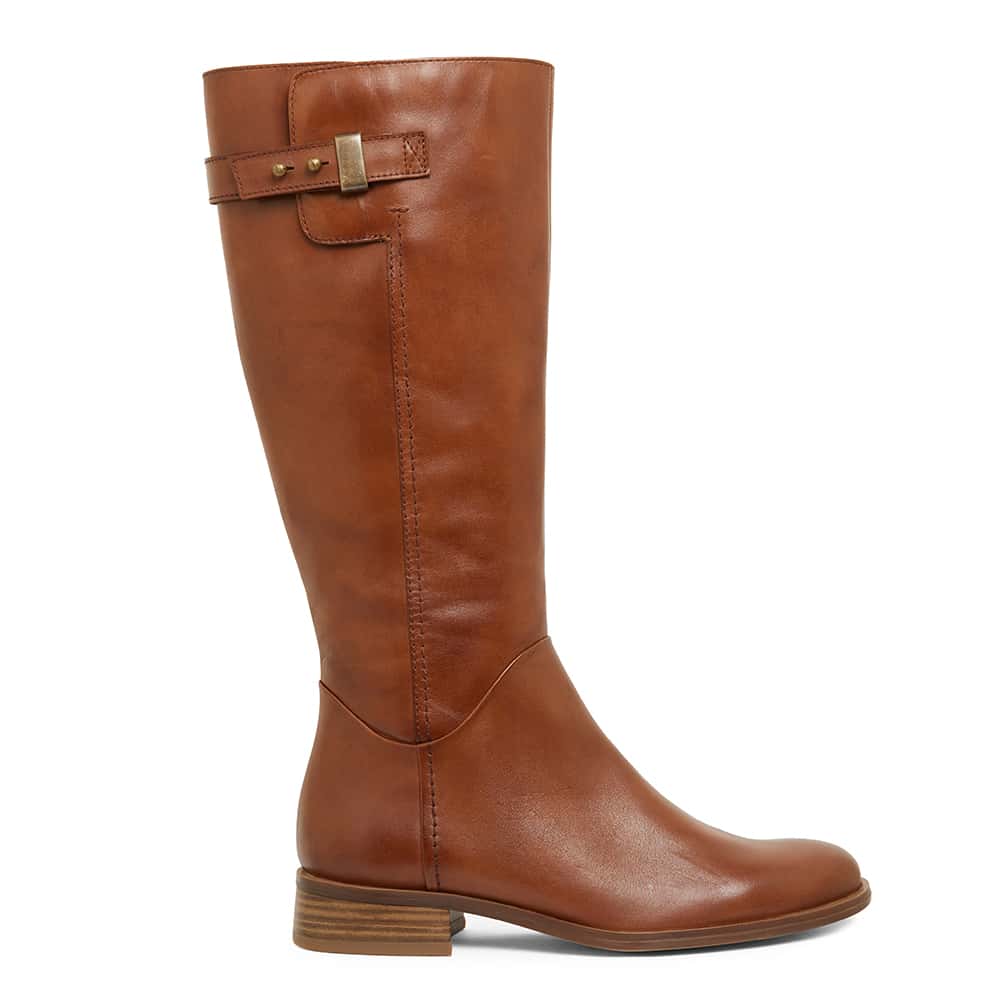 Jenna Boot in Mid Brown Leather | Sandler | Shoe HQ