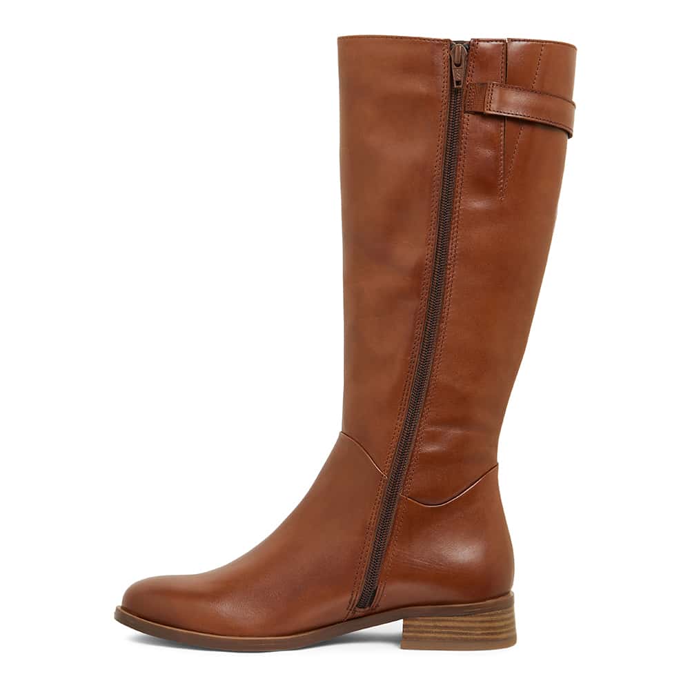 Jenna Boot in Mid Brown Leather | Sandler | Shoe HQ