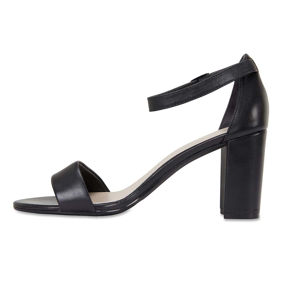 Juliet Heel in Black Leather | Sandler | Shoe HQ