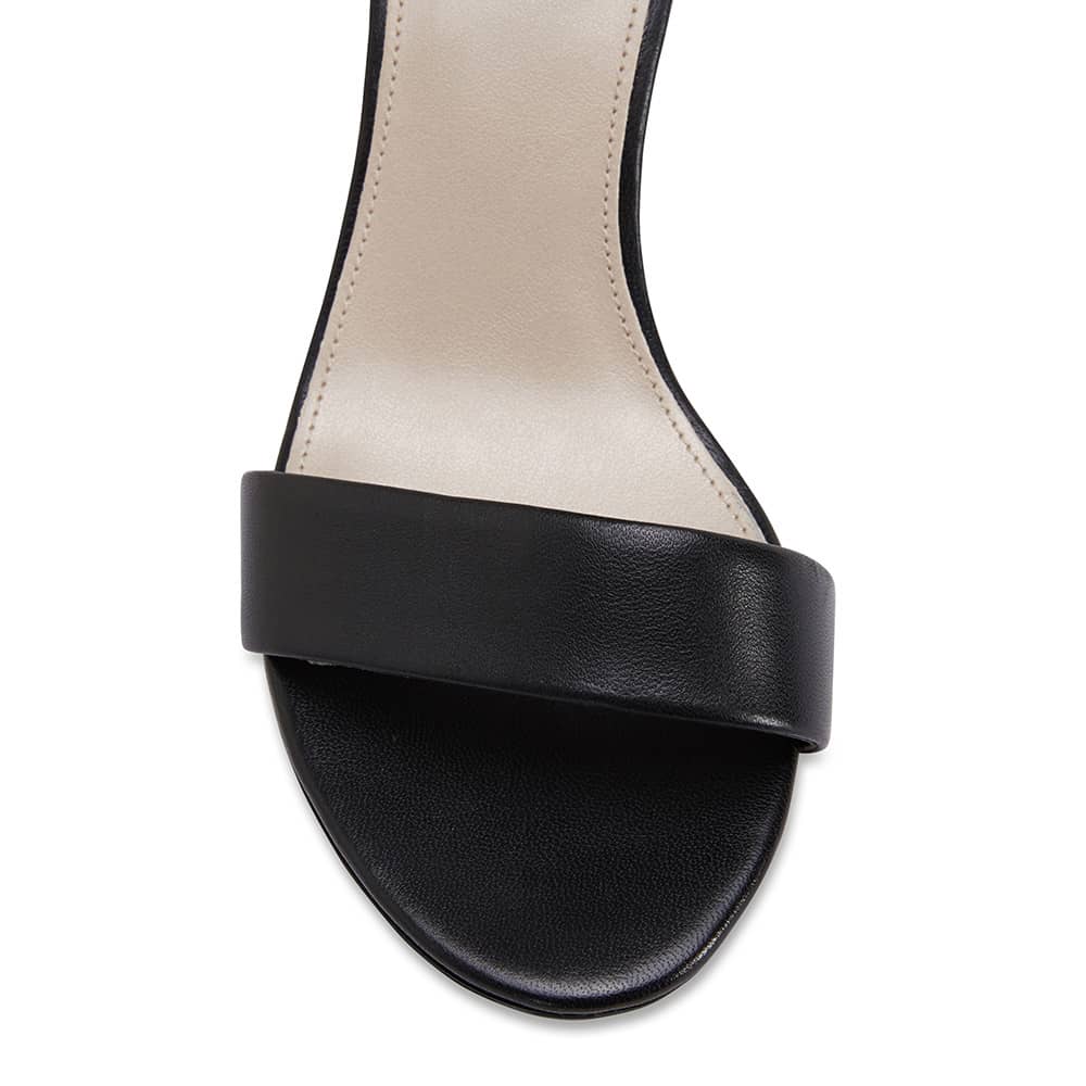 Juliet Heel in Black Leather | Sandler | Shoe HQ