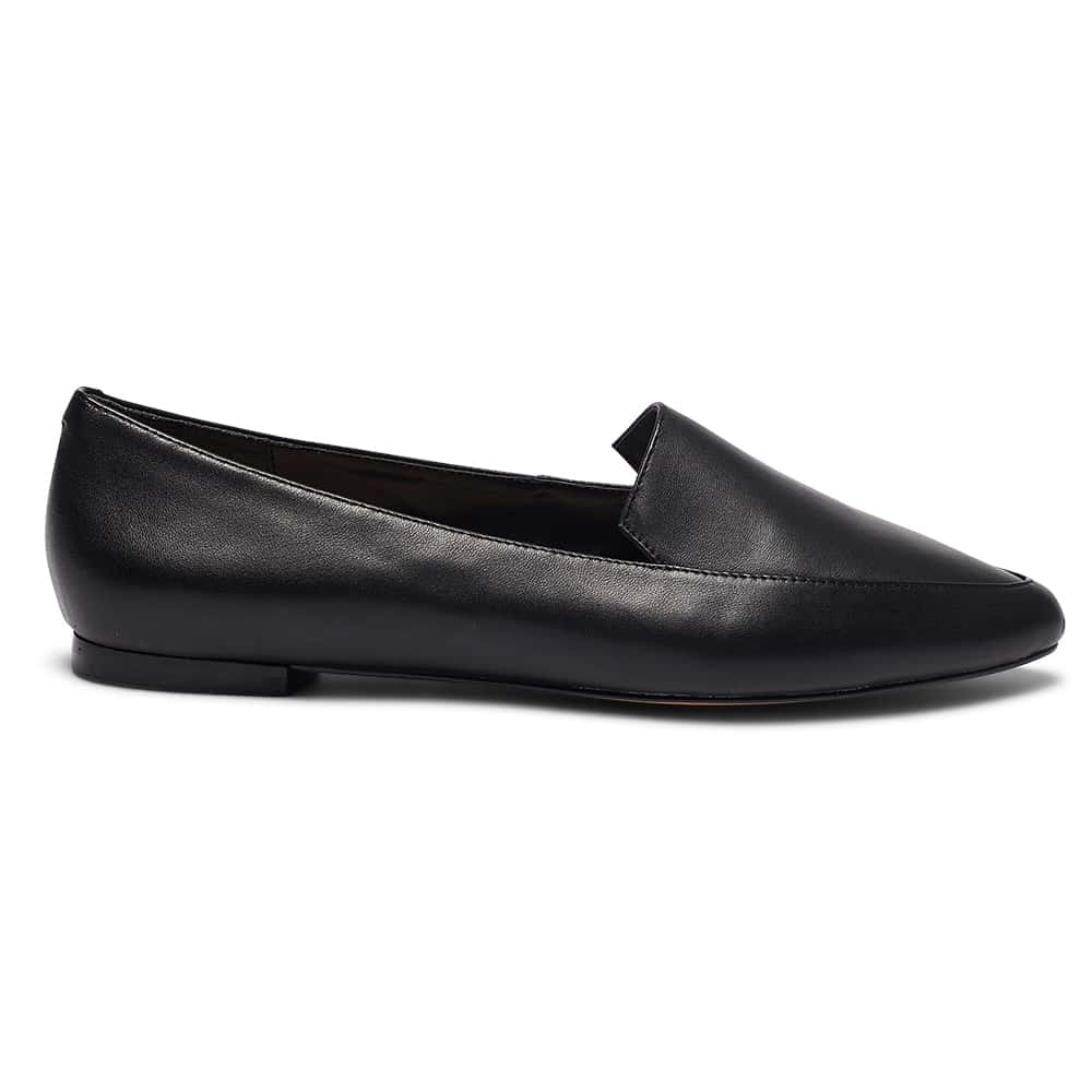 Leoni Loafer in Black Leather | Sandler | Shoe HQ