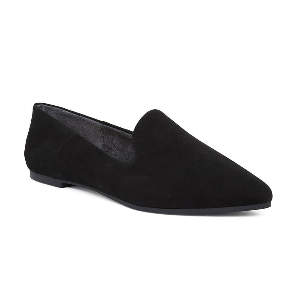 Sandler | Liana Flat in Black Suede