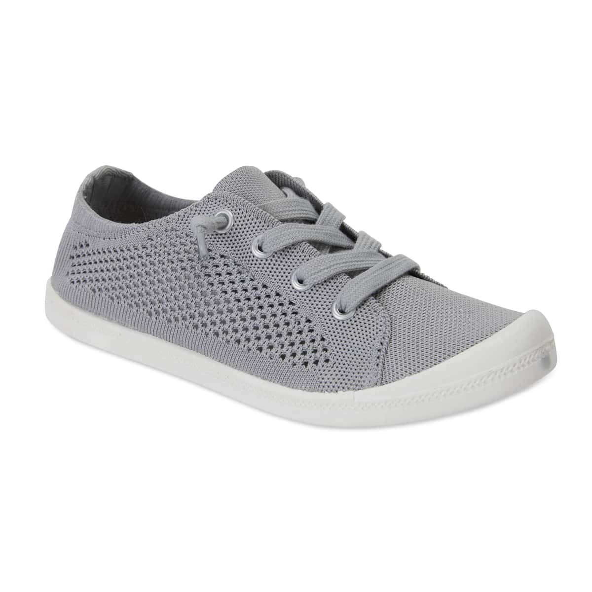 Lock Sneaker in Grey Fabric