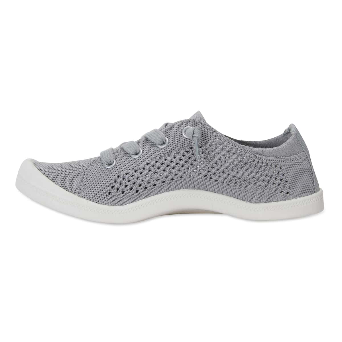 Lock Sneaker in Grey Fabric