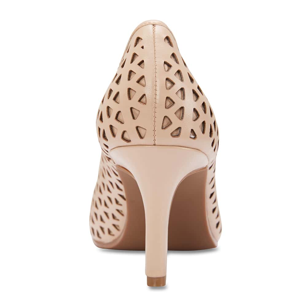 Melrose Heel in Nude Leather