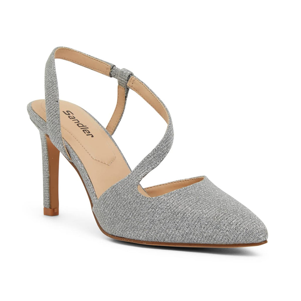 Sandler | Odessa Heel in Pewter Sparkle