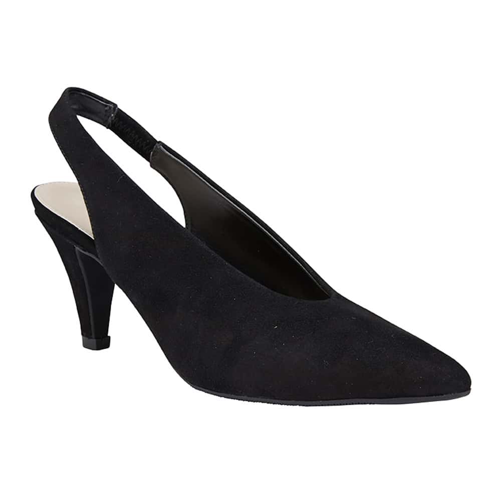 Sandler | Olympia Heel in Black Suede