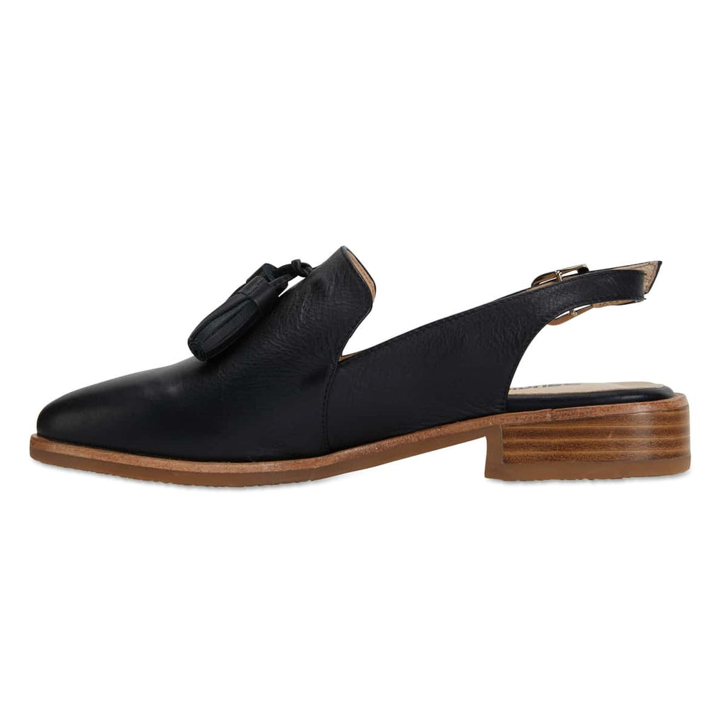 Sabina Loafer in Black Leather | Sandler | Shoe HQ