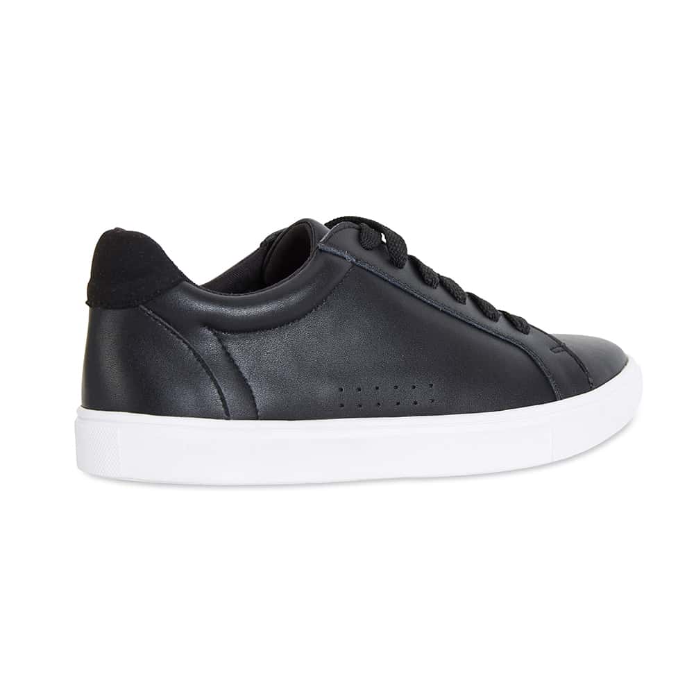 Serena Sneaker in Black Leather | Sandler | Shoe HQ