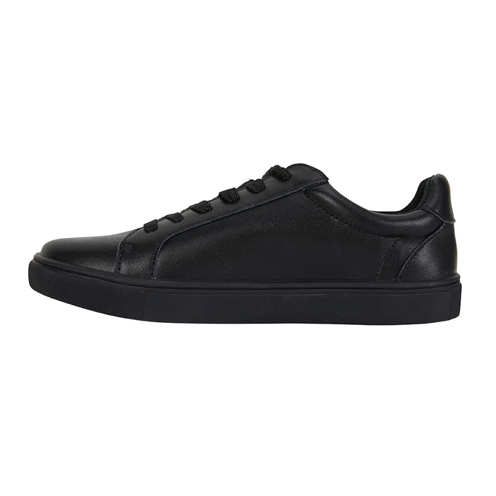Serena Sneaker in Black On Black Leather | Sandler | Shoe HQ