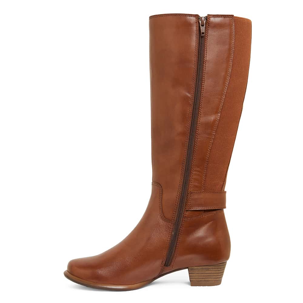 Diesel Boot in Cognac Leather